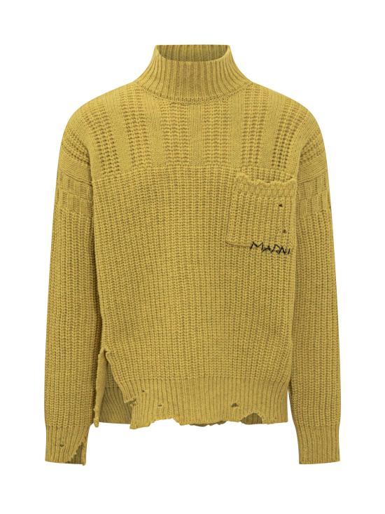 25FW 마르니 터틀넥 DVMG0054A0UFW310 00Y48 GIALLO