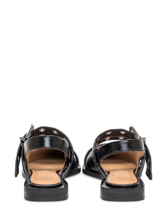 25FW 가니 버클 플랫 슈즈 S2730 099 BLACK - GANNI