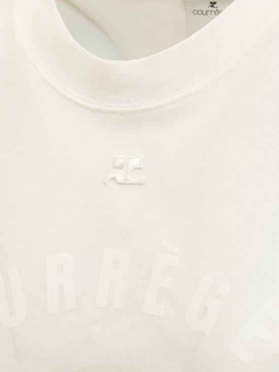  쿠레쥬 반팔 티셔츠 423JTS006JS0112 0001 HERITAGE WHITE - COURREGES