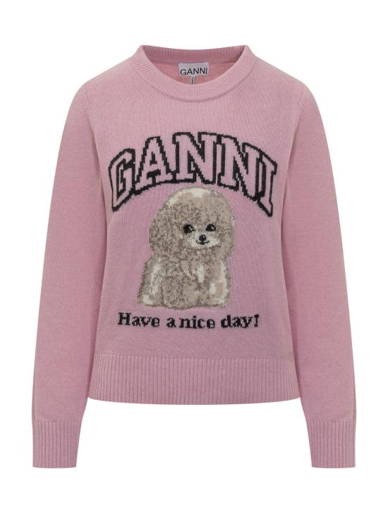 25FW 가니 스웨터 K2499 868 CHALK PINK