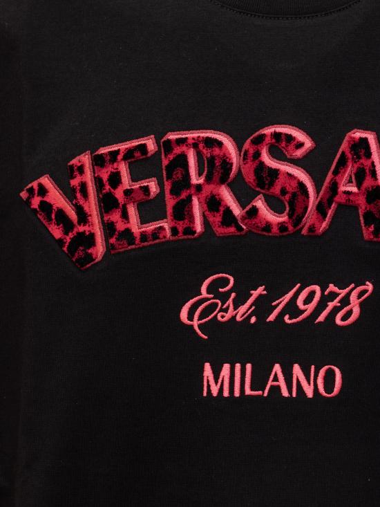  베르사체 반팔 티셔츠 10133021A12441 1B000 BLACK - VERSACE