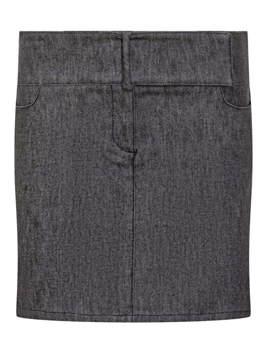 25SS 쿠레쥬 숏 스커트 225DJU271DE0035 9011 DARK GREY