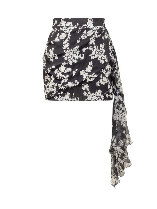 25SS 엘리자베타프랜치 숏 스커트 GOS9551E2 685 NERO BURRO - ELISABETTA FRANCHI