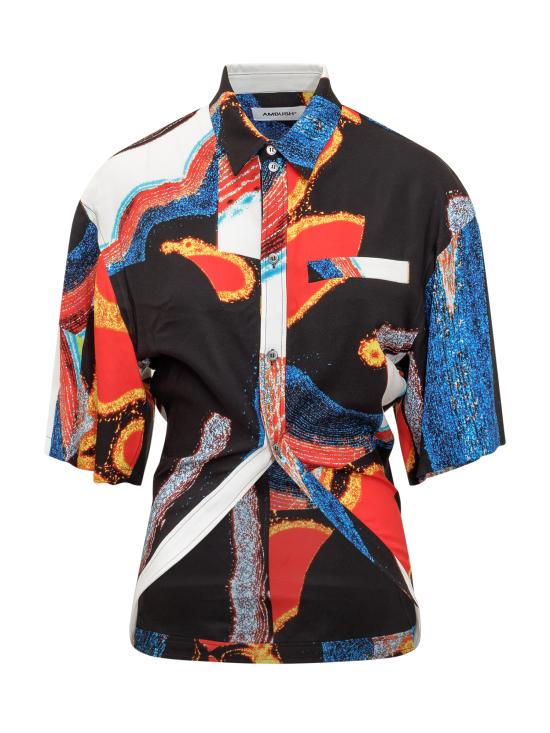  엠부시 블라우스 BWGA015F22FAB001 8400 MULTICOLOR