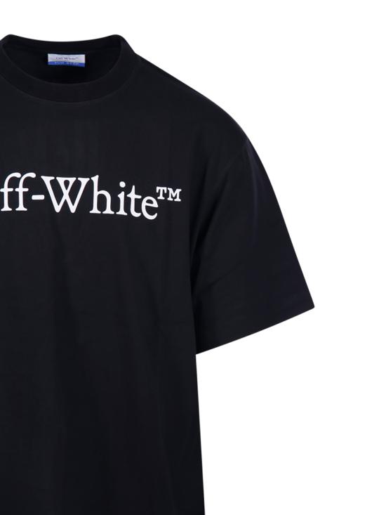 25SS 오프화이트 반팔 티셔츠 OMAA120C99JER008 1001 BLACK WHITE - OFF WHITE