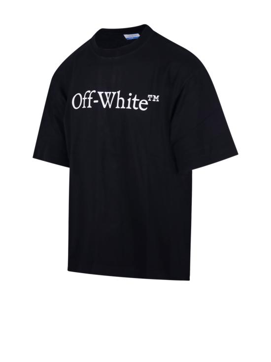 25SS 오프화이트 반팔 티셔츠 OMAA120C99JER008 1001 BLACK WHITE - OFF WHITE