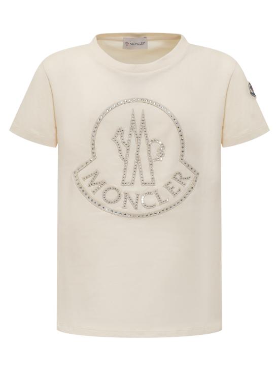 24FW [키즈] 몽클레어 티셔츠 J29548C0001283907 050 BIANCO