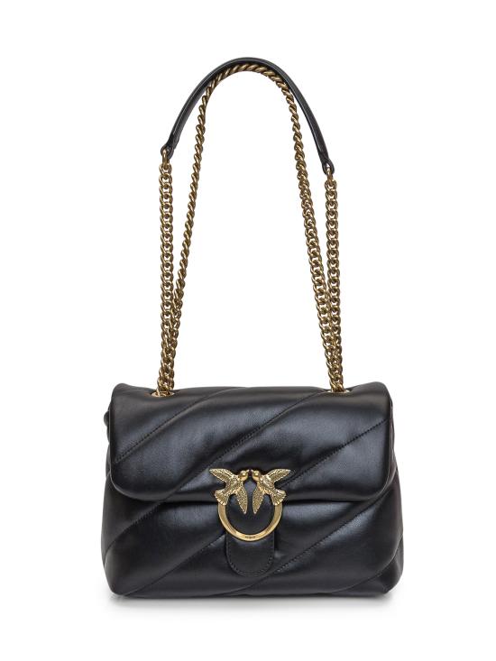 25FW 핑코 숄더백 100038A1EX Z99Q NERO ANTIQUE GOLD