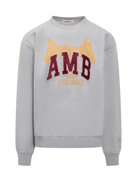  엠부시 긴팔 티셔츠 BMBA006F24FLE002 0510 GREY MELANGE