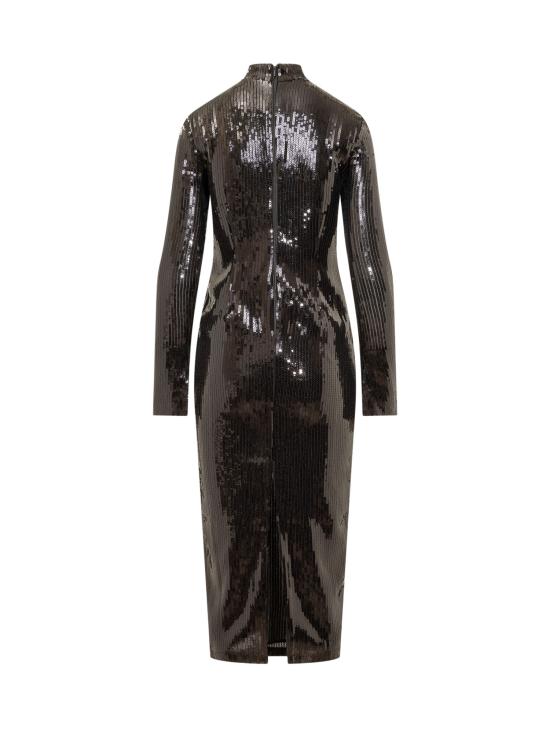  데 라 발리 미디 원피스 AW23DS1317 BLACK - DE LA VALI