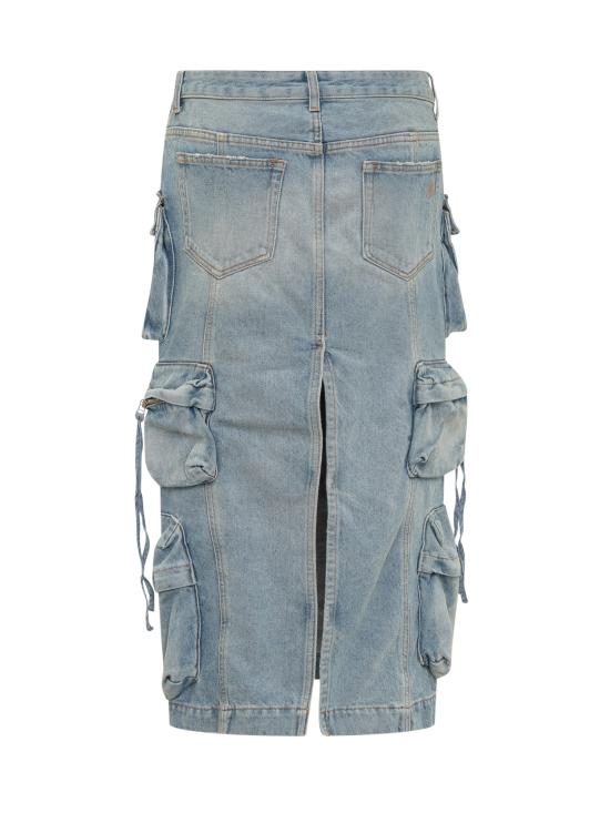  디 아티코 스커트 241WCS189D073 024 SKY BLUE - THE ATTICO