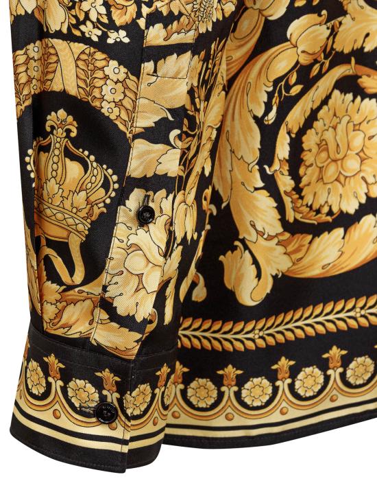 25FW 베르사체 긴팔 셔츠 10039411A03044 5B000 NERO - VERSACE