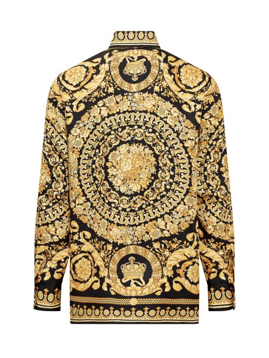 25FW 베르사체 긴팔 셔츠 10039411A03044 5B000 NERO - VERSACE