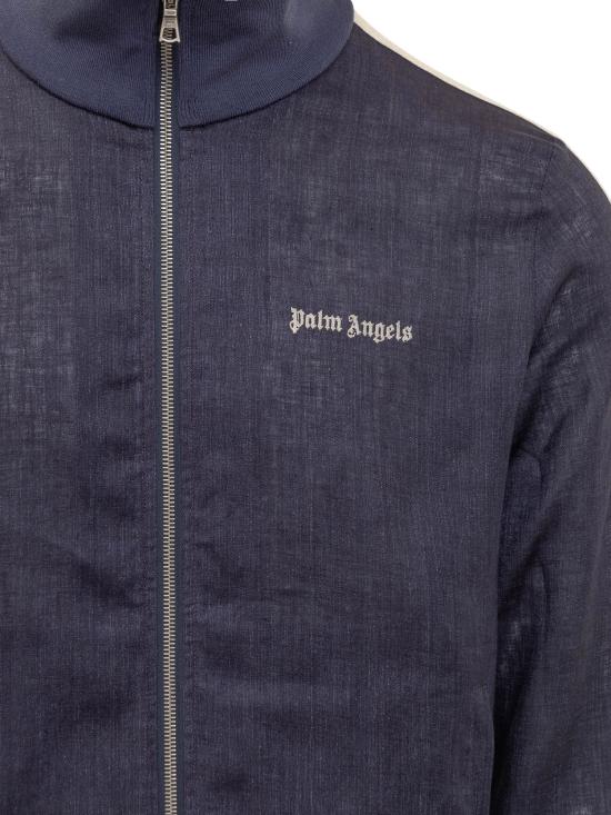  팜앤젤스 긴팔 티셔츠 PMBD072S24FAB001 4603 NAVY BLUE - PALM ANGELS