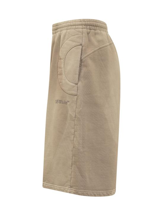  오프화이트 숏팬츠 OMCI017F23FLE002 6161 BEIGE - OFF WHITE
