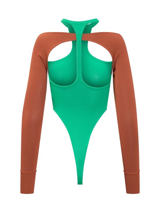  알레산드로 비질란테 바디수트 티셔츠 TO05KNVI EMERALDRE VERDE - ALESSANDRO VIGILANTE