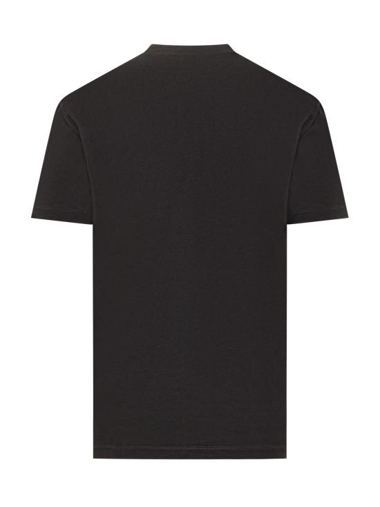 25FW 베르사체 반팔 티셔츠 10084811A08489 1B000 BLACK - VERSACE