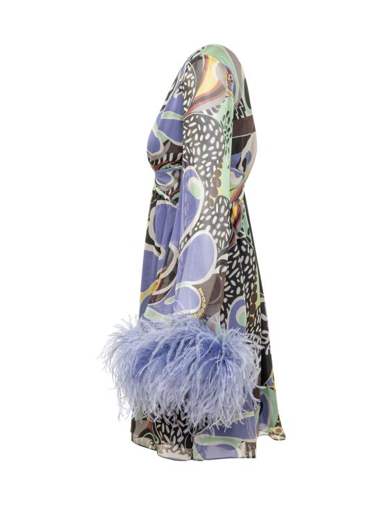  모스키노 숏 원피스 04460553 2555 FANTASIA NERO - MOSCHINO