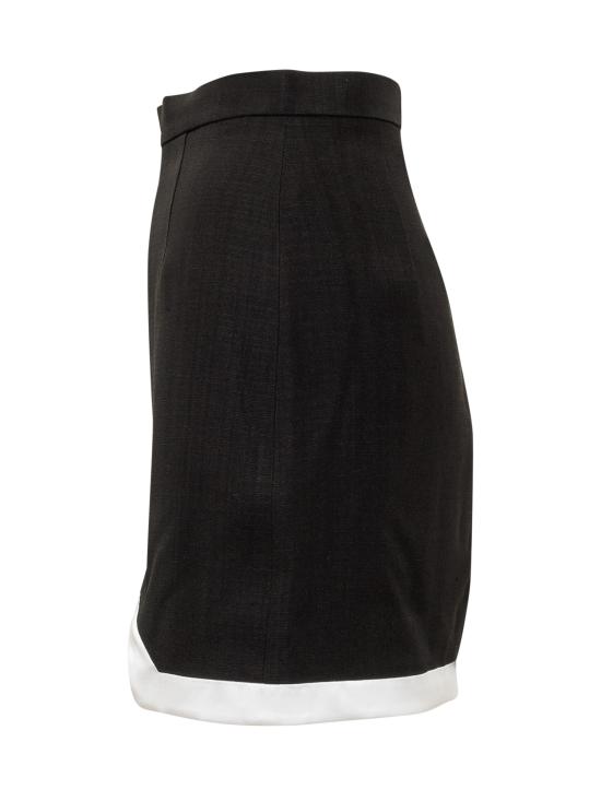  카사블랑카 스커트 WF22SK034 03 BLACK OFF WHITE - CASABLANCA