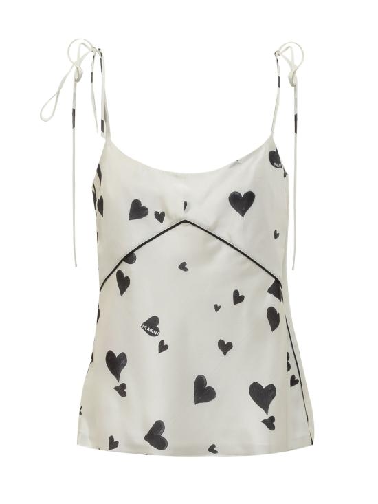  마르니 민소매 티셔츠 TTMA0269I0UTSG03 BHW03 STONE WHITE