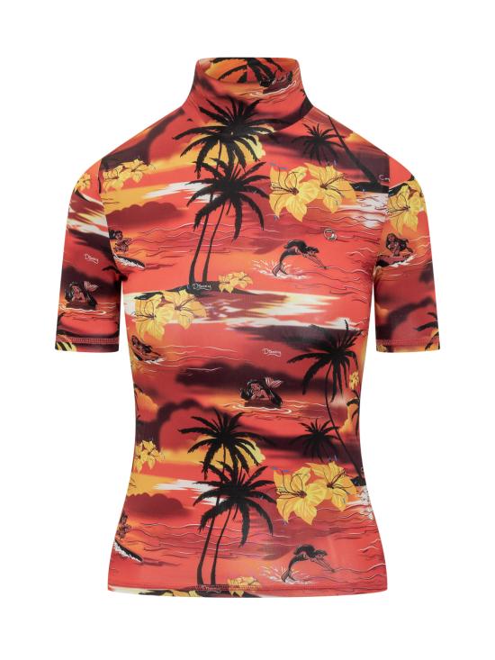 25SS 디즈니 X 코페르니 반팔 티셔츠 DJS20BISF5032 PRIRED RED TROPICAL