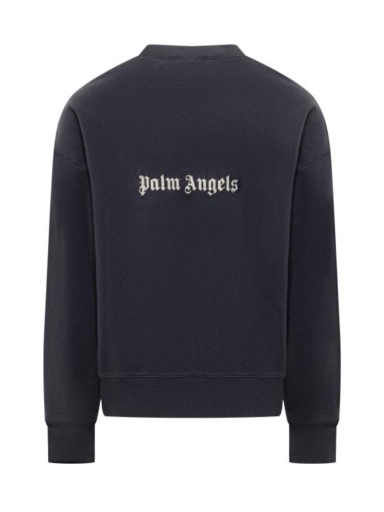  팜앤젤스 긴팔 티셔츠 PMBA080S24FLE004 4603 NAVY BLUE OFF WHITE - PALM ANGELS