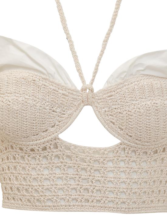  더 마네이 블라우스 S23TMMESTASHIRT WHITE - THE MANNEI