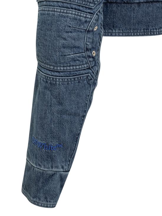  오프화이트 자켓 OWYE044S23DEN001 4500 BLUE - OFF WHITE