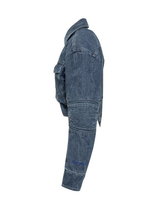  오프화이트 자켓 OWYE044S23DEN001 4500 BLUE - OFF WHITE