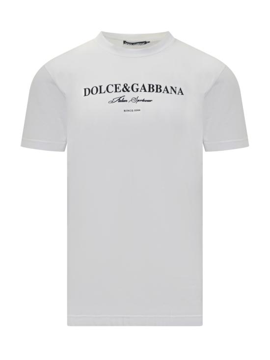 25FW 돌체앤가바나 프린트 코튼 티셔츠 G8RN8TG7O9Y W0800 BIANCO OTTICO