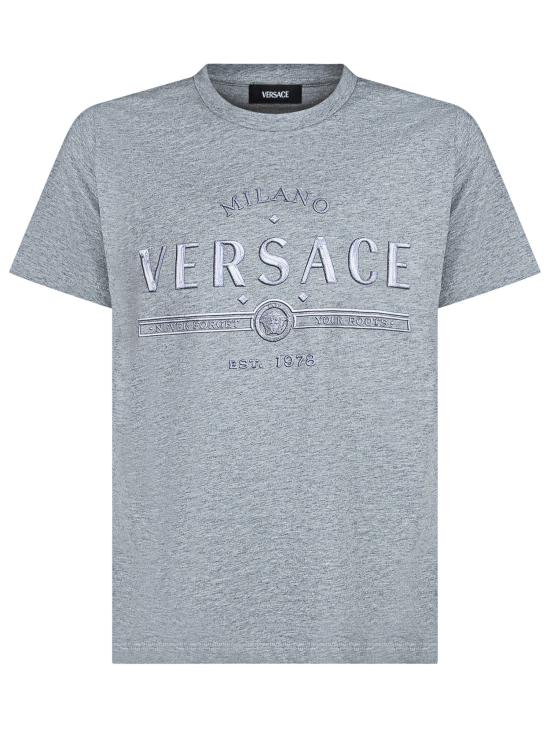 25SS [키즈] 베르사체 티셔츠 10182931A13085 2EM40 GREY SILVER