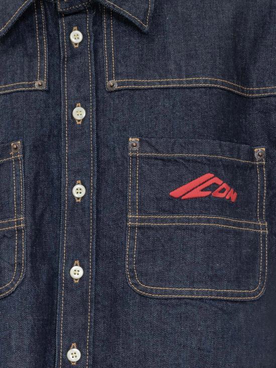 25FW 디스퀘어드2 블라우스 S80DL0030D30011 470 NAVY BLUE - DSQUARED2