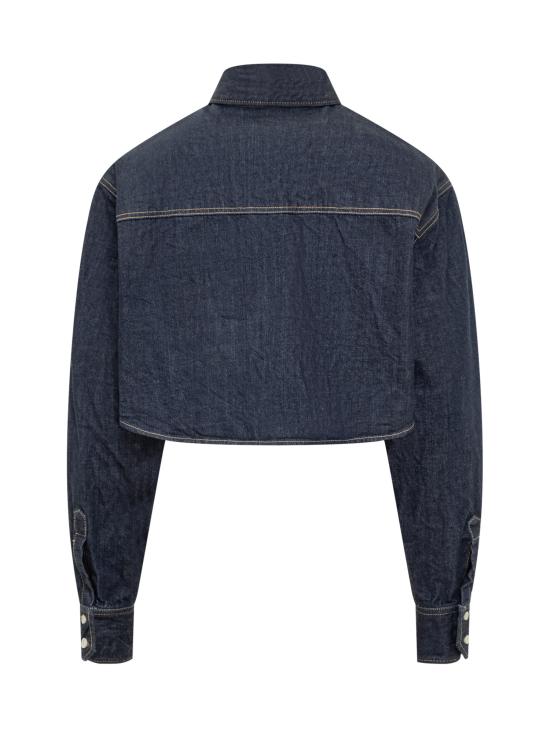 25FW 디스퀘어드2 블라우스 S80DL0030D30011 470 NAVY BLUE - DSQUARED2