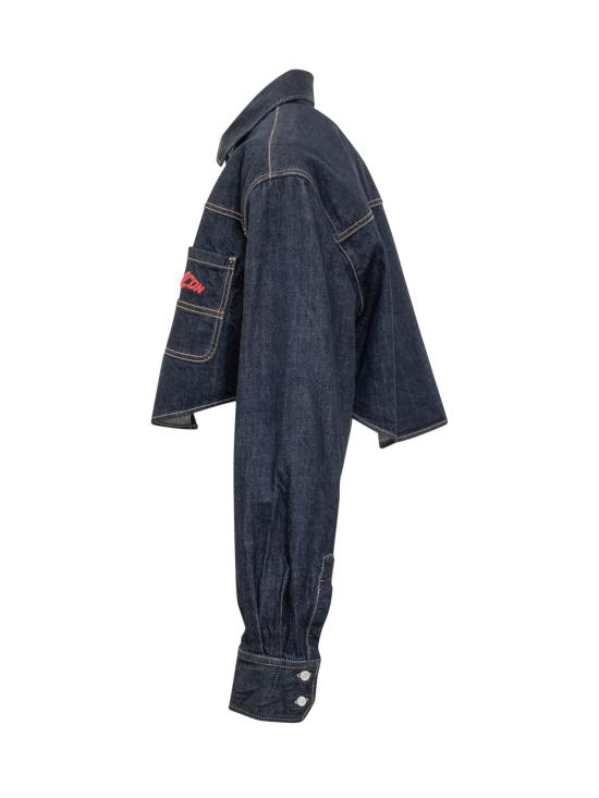 25FW 디스퀘어드2 블라우스 S80DL0030D30011 470 NAVY BLUE - DSQUARED2