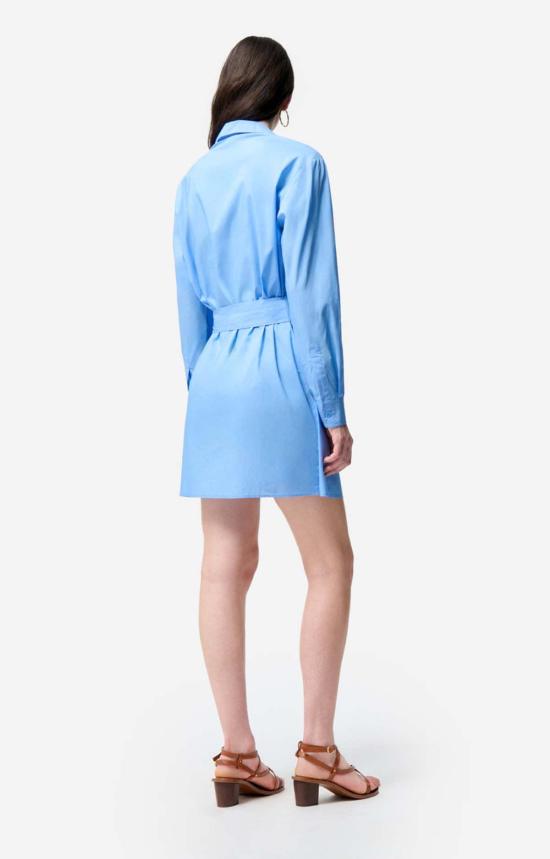  바네사브루노 숏 원피스 바네사 브루노 포글리아 드레스 블루에 - VANESSA BRUNO