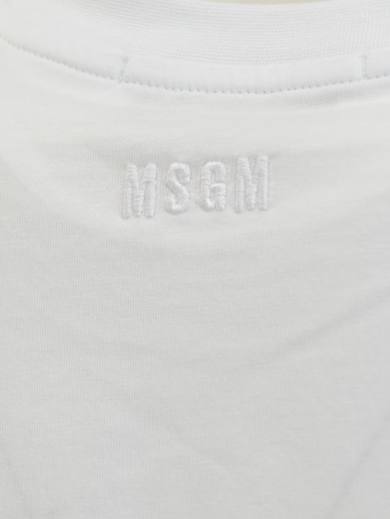 25FW 엠에스지엠 반팔 티셔츠 3941MDM87257798 47 OPTICAL WHITE - MSGM