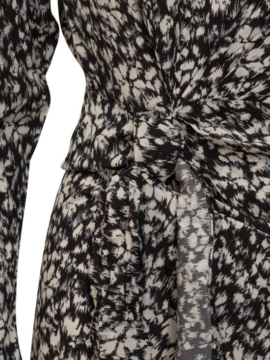  이자벨마랑에뚜왈 미디 원피스 23ARO0015FBA3J33E BKWH BLACK WHITE - ISABEL MARANT ETOILE