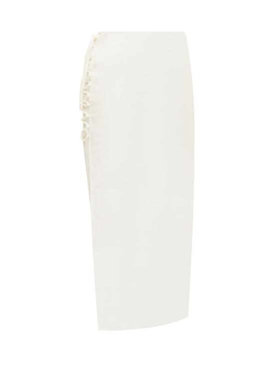  데 라 발리 미디 스커트 DS937 WHITE - DE LA VALI