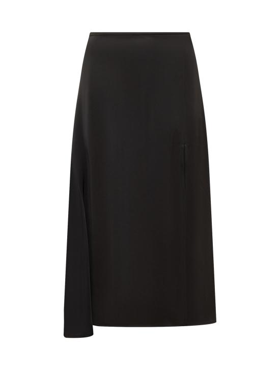  질샌더 미디 스커트 J02MA0203J65022 001 BLACK