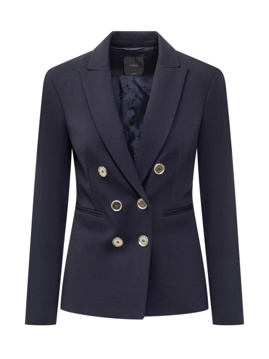 24FW 핑코 수트 자켓 100256A24C G02 BLU ECLISSI TOTALE