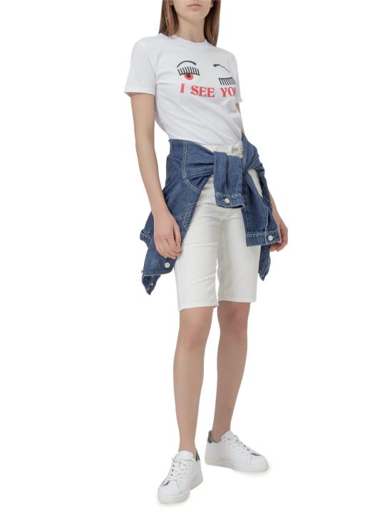  키아라 페라그니 숏팬츠 19PE CFJS007 BIANCO - CHIARA FERRAGNI