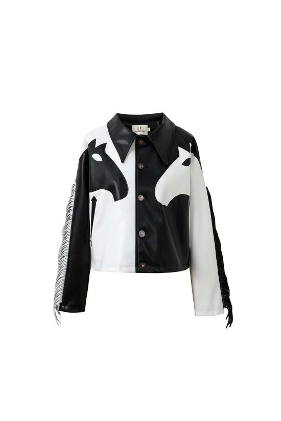  Fashion Brand Company 가죽 자켓 패션 브랜드 컴퍼니 듀얼링 호스 재킷 - FASHION BRAND COMPANY