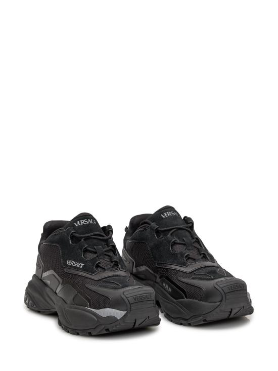 25SS 베르사체 스니커즈 10163061A12679 1B00B BLACK RUTHENIUM ULTRA BLACK - VERSACE