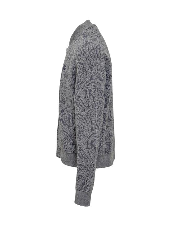 25FW 에트로 로고 디테일 봄버 자켓  MRBA001699JJ508 S8460 BLU - ETRO