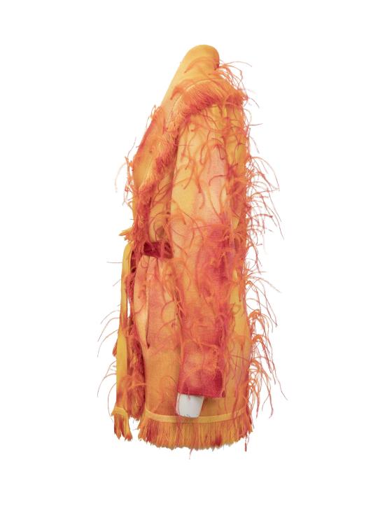  알라누이 가디건 LWHB064S23KNI017 3024 YELLOW ORANGE GLOSS - ALANUI