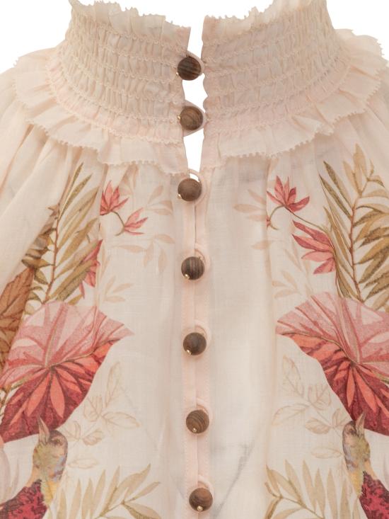 25FW 짐머만 블라우스 4556TSS253 CRMPLMFLO CREAM PALM FLORAL - ZIMMERMANN