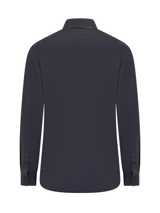 25FW 버버리 스트레치 코튼 셔츠 8071800 A1222 NAVY - BURBERRY