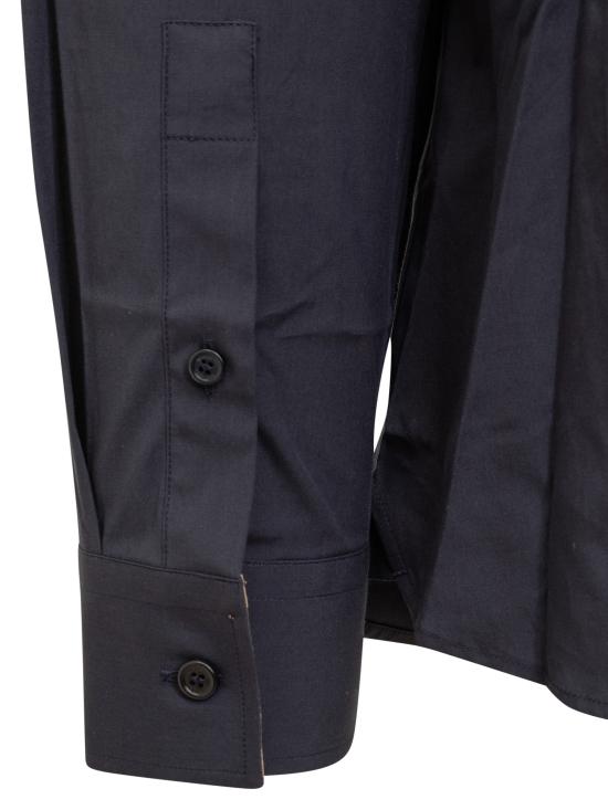 25FW 버버리 스트레치 코튼 셔츠 8071800 A1222 NAVY - BURBERRY
