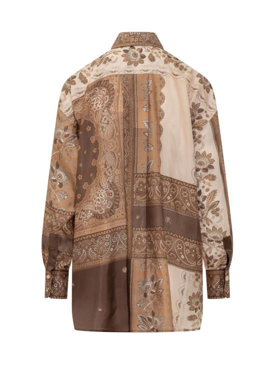 25FW 짐머만 블라우스 4588TSS252 CHCBAN CHOCOLATE BANDANA - ZIMMERMANN