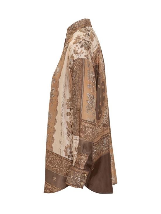 25FW 짐머만 블라우스 4588TSS252 CHCBAN CHOCOLATE BANDANA - ZIMMERMANN